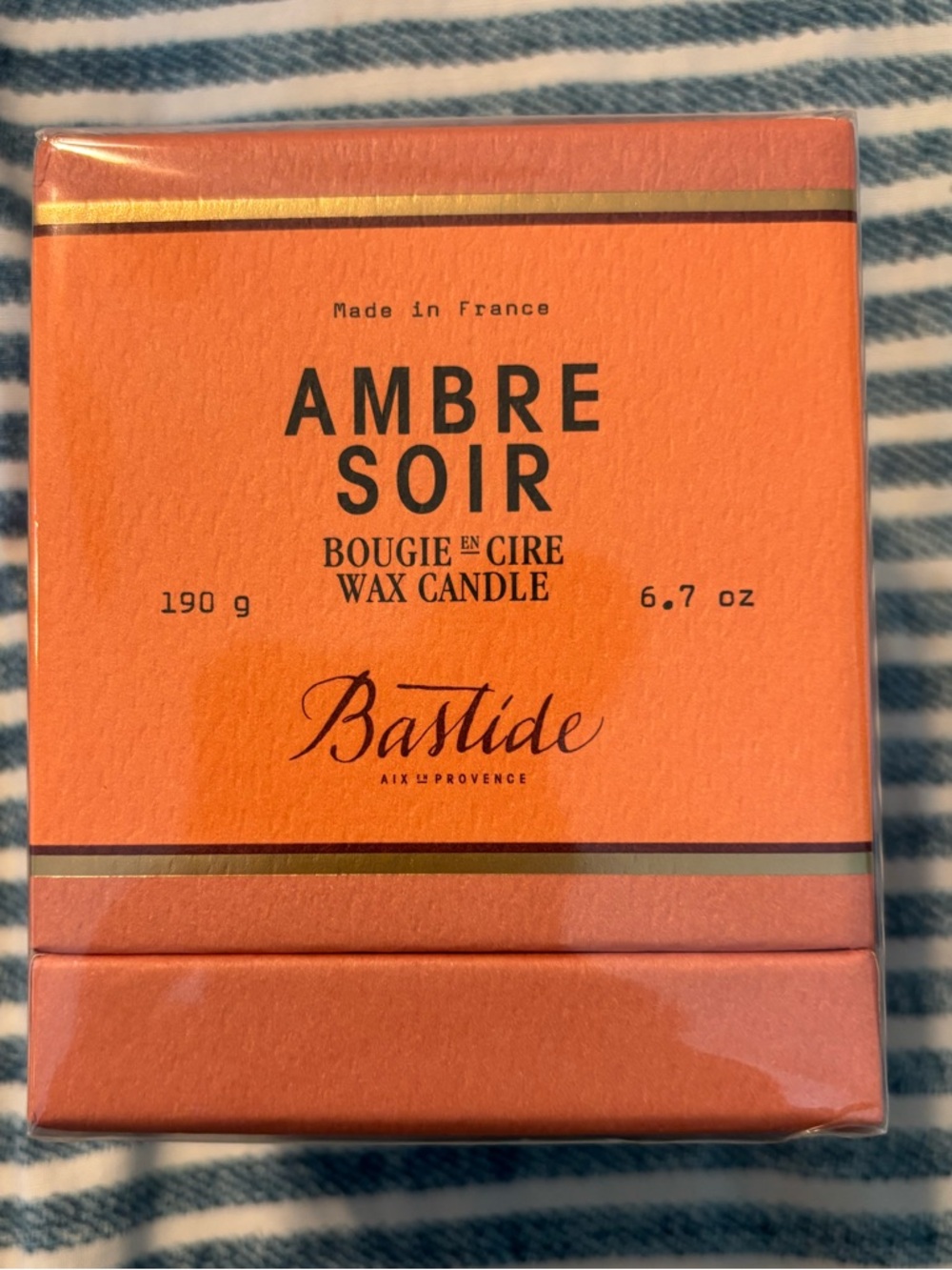 Bastide Ambre Soir Scented Wax Candle